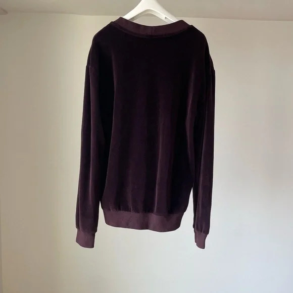 Yeezy Season 5 Velour Sweatshirt V-Neck